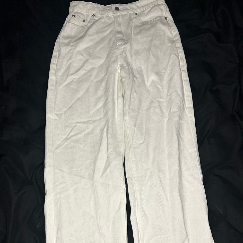 Women's Wide Legged White Pants